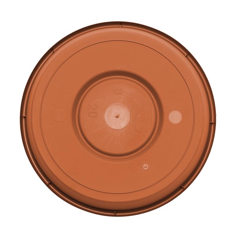Bloem Terra 0.7 in. H X 3.75 in. D Resin Traditional Plant Saucer Terra Cotta
