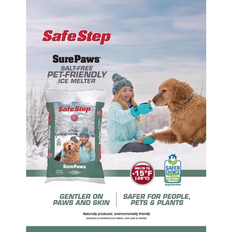 Safe Step Sure Paws Magnesium Chloride Pet Friendly Granule Ice Melt 8 lb