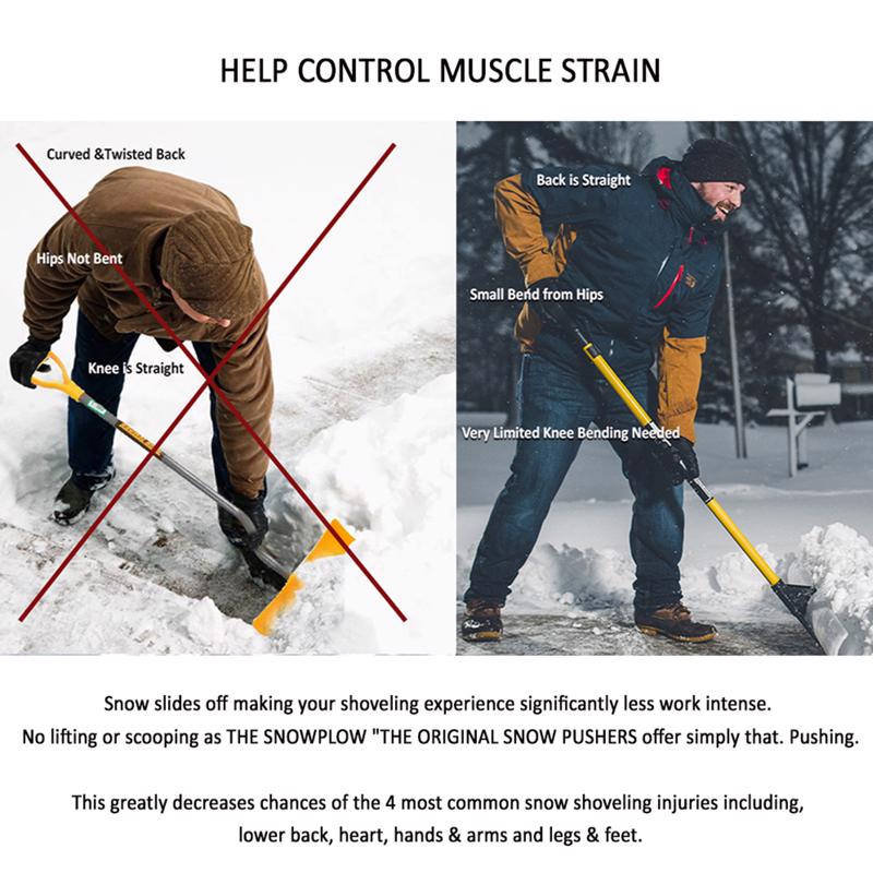 The Snowplow THE ORIGINAL SNOW PUSHER 30 in. W X 56 in. L UHMW Snow Pusher