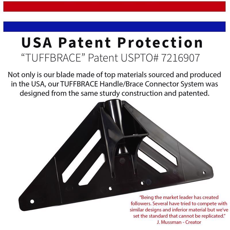 The Snowplow THE ORIGINAL SNOW PUSHER 36 in. W X 56 in. L UHMW Snow Pusher