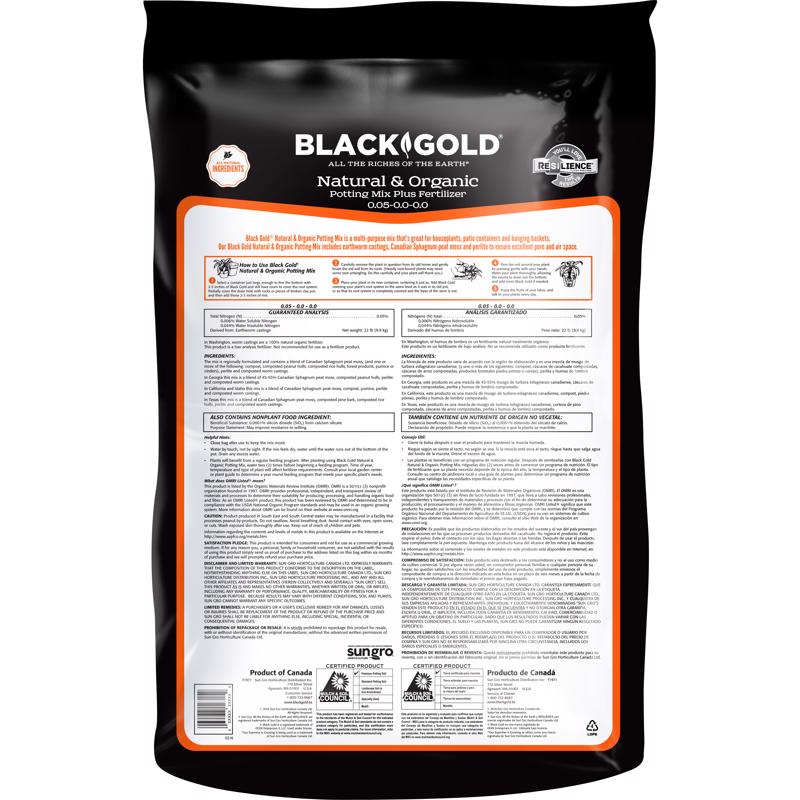 Black Gold Organic All Purpose Potting Mix 1.5 cu ft