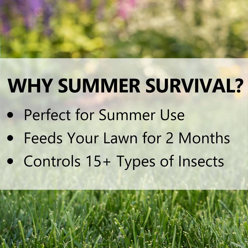 Jonathan Green Summer Survival Insect Control Lawn Fertilizer For All Grasses 15000 sq ft