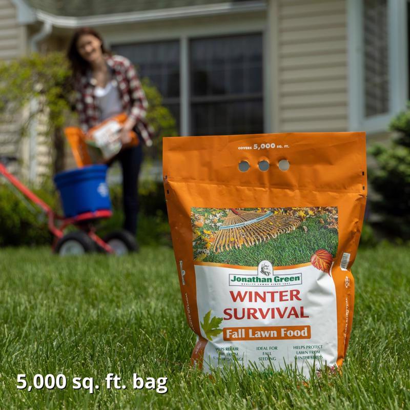 Jonathan Green Winter Survival All-Purpose Lawn Fertilizer For All Grasses 5000 sq ft