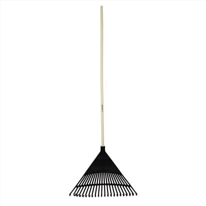 Truper 61 in. 22 Tine Poly Rake Wood Handle
