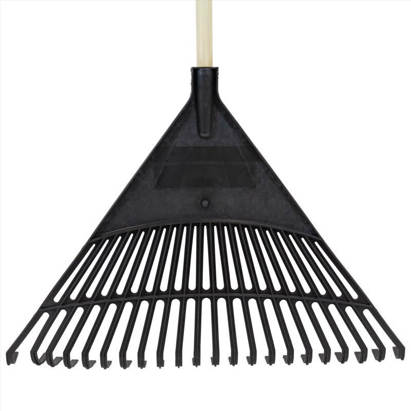 Truper 61 in. 22 Tine Poly Rake Wood Handle