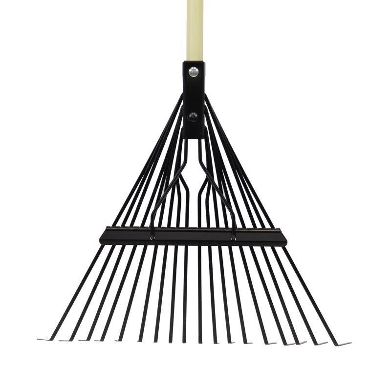 Truper 59 in. 18 Tine Steel Rake Wood Handle