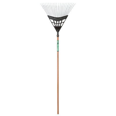 Truper 65 in. 22 Tine Steel Rake Wood Handle