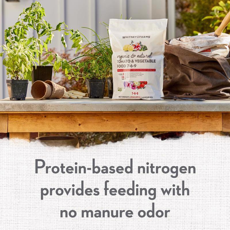 Whitney Farms Organic Granules Plant Food 4 lb