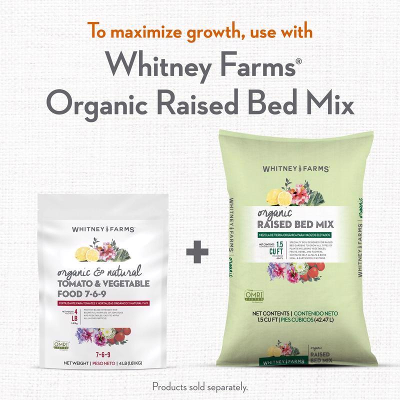 Whitney Farms Organic Granules Plant Food 4 lb