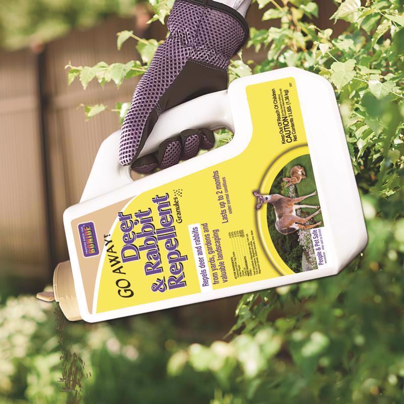Bonide Go Away Animal Repellent Granules For Deer and Rabbits 3 lb