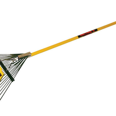 Seymour S500 Industrial 65 in. 24 Tine Steel Leaf Rake Aluminum Handle