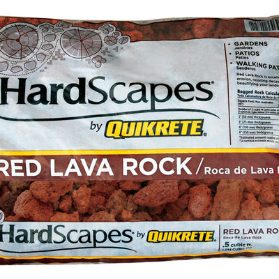 Quikrete HardScapes Red Lava Rock Decorative Stone 0.5 cu ft