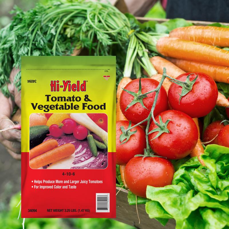 Hi-Yield TOMATO & VEGETABLE FOOD 4-10-6 Granules Plant Food 3.25 lb