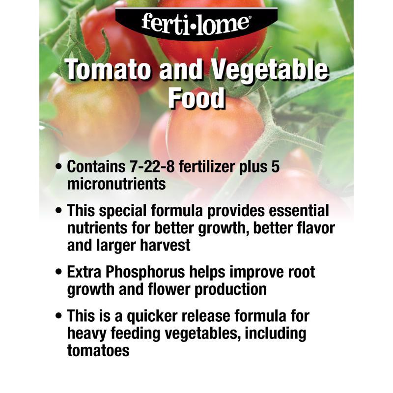 Ferti-lome TOMATO AND VEGETABLE Granules Plant Food 3.25 lb
