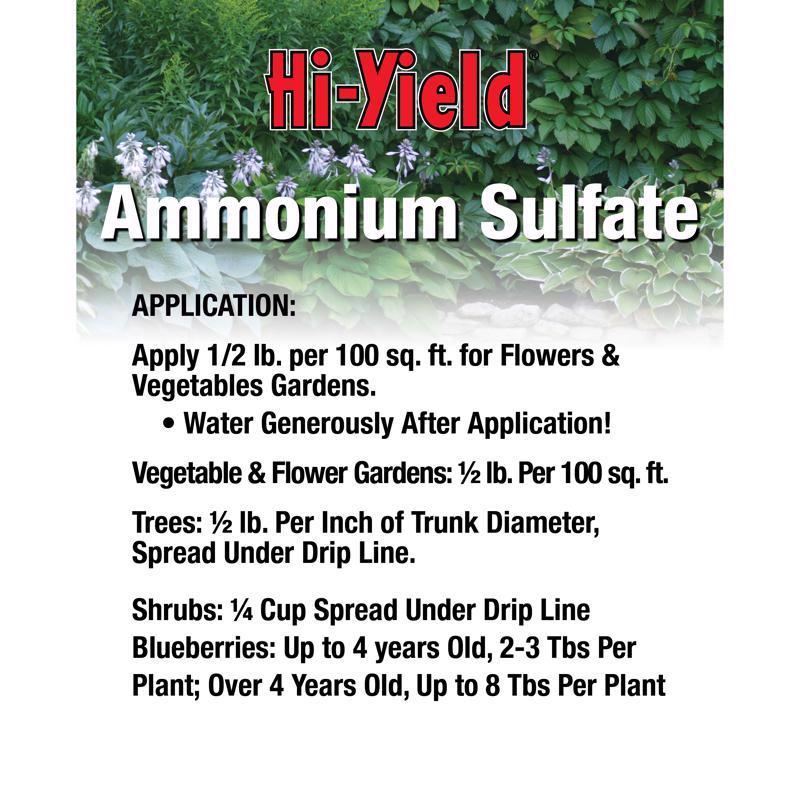 Hi-Yield AMMONIUM SULFATE Granules Plant Food 3.25 lb
