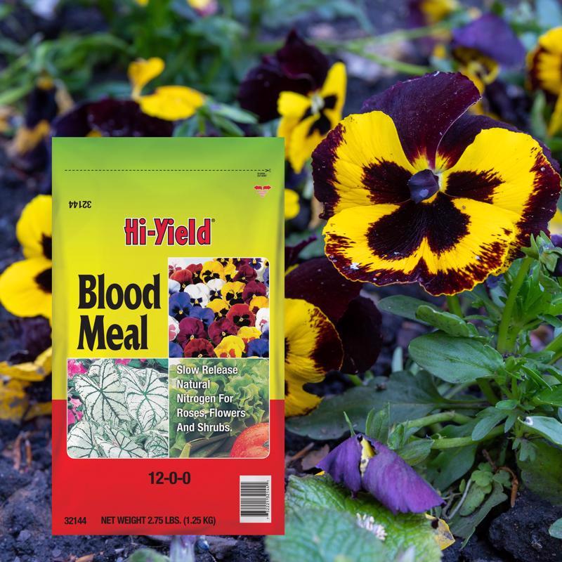 Hi-Yield BLOOD MEAL 12-0-0 Organic Granules Blood Meal 2.75 lb