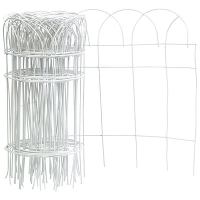 Panacea 20 ft. L X 14 in. H PVC White Scroll Garden Edging