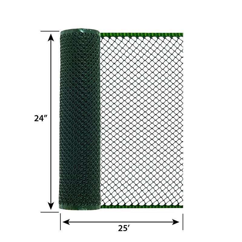 Garden Craft 24 in. H X 25 ft. L Plastic Poultry Fence 2 in.