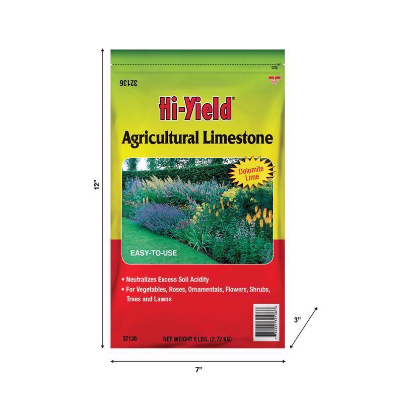 Hi-Yield Agricultural Lime 100 sq ft 6 lb