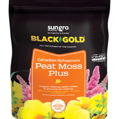 Black Gold Organic Canadian Sphagnum Peat Moss 8 qt