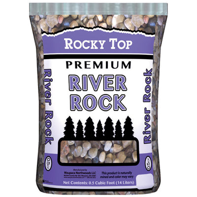 Rocky Top Multicolored River Rock Decorative Stone 0.5 cu ft 45 lb