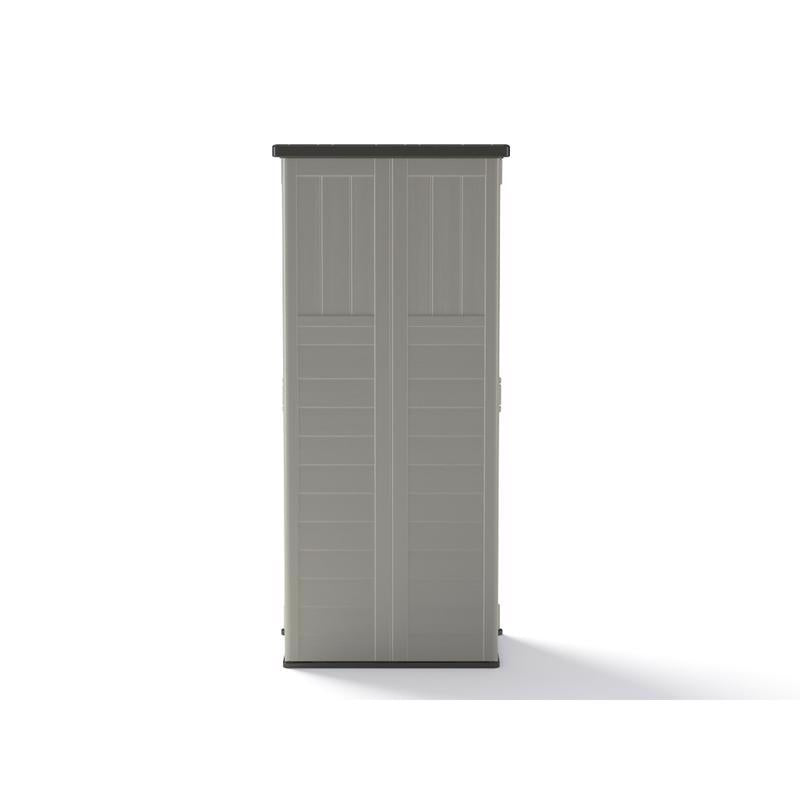 Suncast 2 ft. x 2 ft. Resin Vertical Pent Storage Shed with Floor Kit