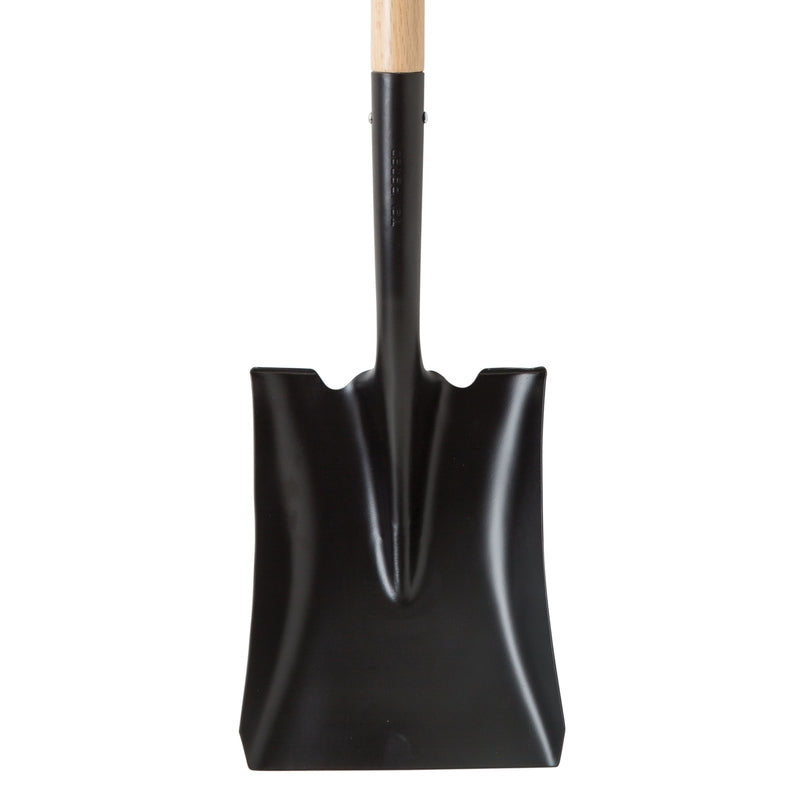 Home Plus 38.5 in. Steel Square Transfer Shovel Wood Handle