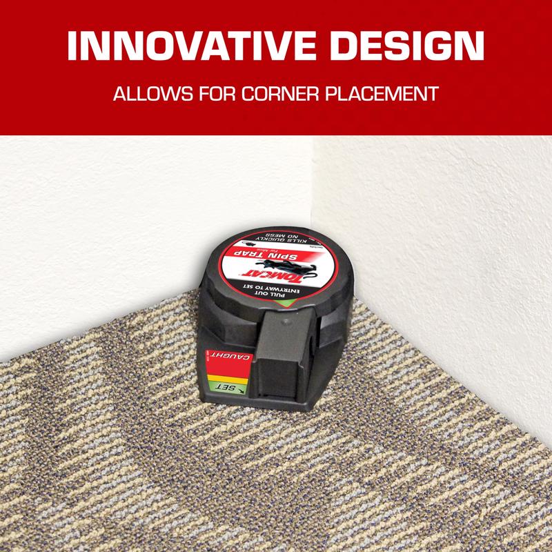 Tomcat Spin Trap Small Covered Animal Trap For Mice 2 pk
