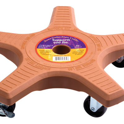 Down Under Decksaver 3.5 in. H X 15.25 in. W X 15.25 in. D X 15.25 in. D Plastic Plant Caddy Terraco