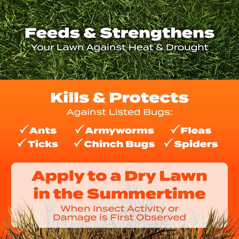 Scotts Turf Builder SummerGuard Insect and Grub Control Lawn Food For All Grasses 5000 sq ft