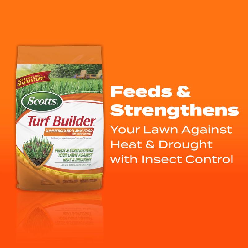 Scotts Turf Builder SummerGuard Insect and Grub Control Lawn Food For All Grasses 5000 sq ft