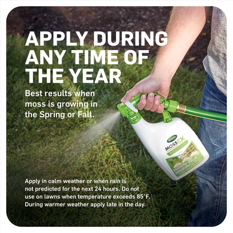 Scotts MossEx Lawn Moss Killer RTS Hose-End Concentrate 32 oz