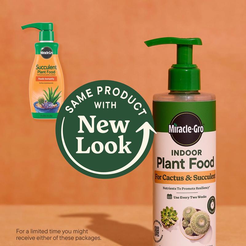 Miracle-Gro Succulent Liquid Cacti, Jade and Aloe Plant Food 8 oz
