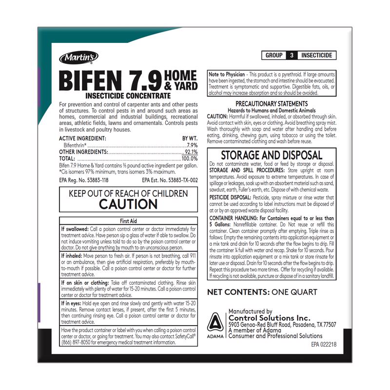 Martin's Bifen 7.9 Home & Yard Insect Killer Liquid Concentrate 16 oz