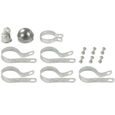 Yardlink 6 ft. H Aluminum Chain Link Fence End/Gate Post Kit