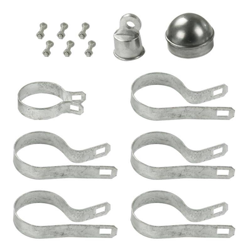 Yardlink 6 ft. H Aluminum Chain Link Fence End/Gate Post Kit