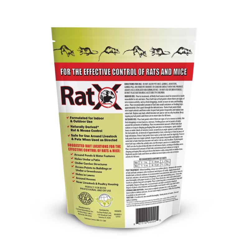 RatX Non-Toxic Bait Pellets For Mice and Rats 3 lb
