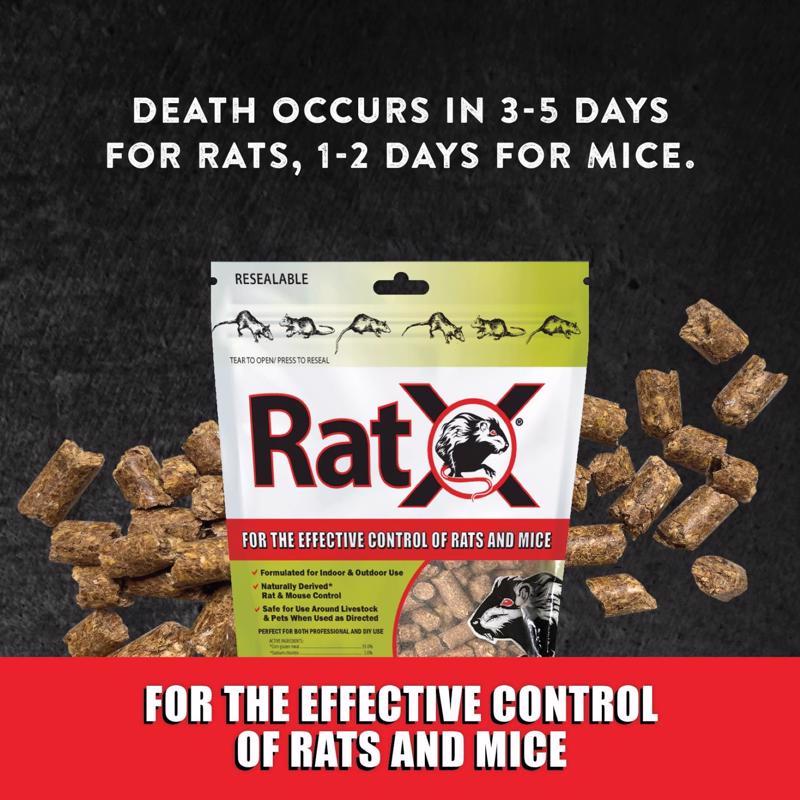 RatX Non-Toxic Bait Pellets For Mice and Rats 3 lb