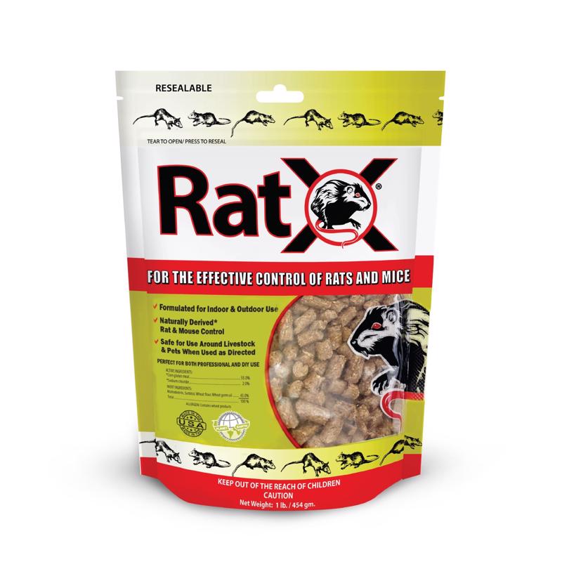 RatX Non-Toxic Bait Pellets For Mice and Rats 1 lb