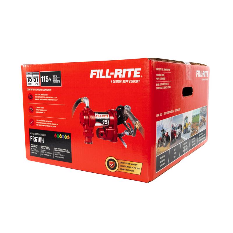Fill-Rite Cast Iron Fuel Pump Hose and Nozzle 15 gpm