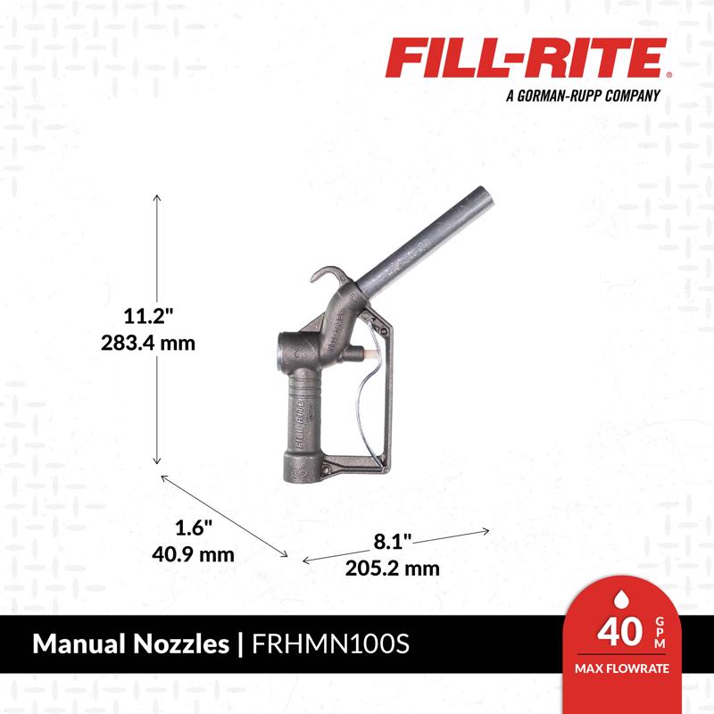 Fill-Rite Aluminum Fuel Nozzle With Hook
