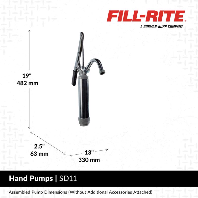 Fill-Rite Steel Lever Hand Pump 11 oz