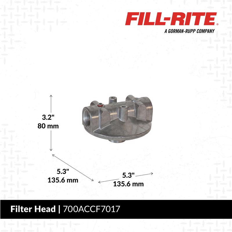 Fill-Rite Aluminum Filter Head