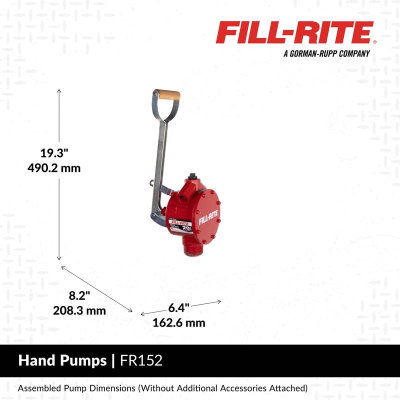 Fill-Rite Aluminum Piston Hand Pump 20 gpm