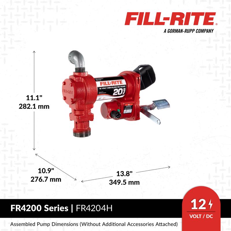 Fill-Rite Cast Iron High Flow Fuel Pump 20 gpm