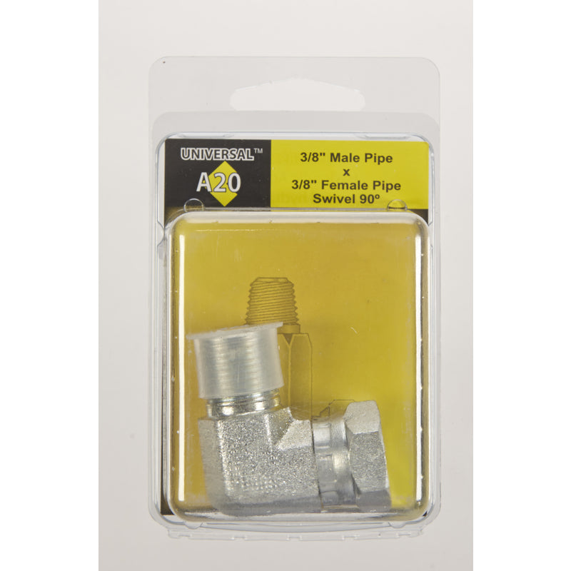 Apache Brass 3/8 in. D X 3/8 in. D Hydraulic Adapter