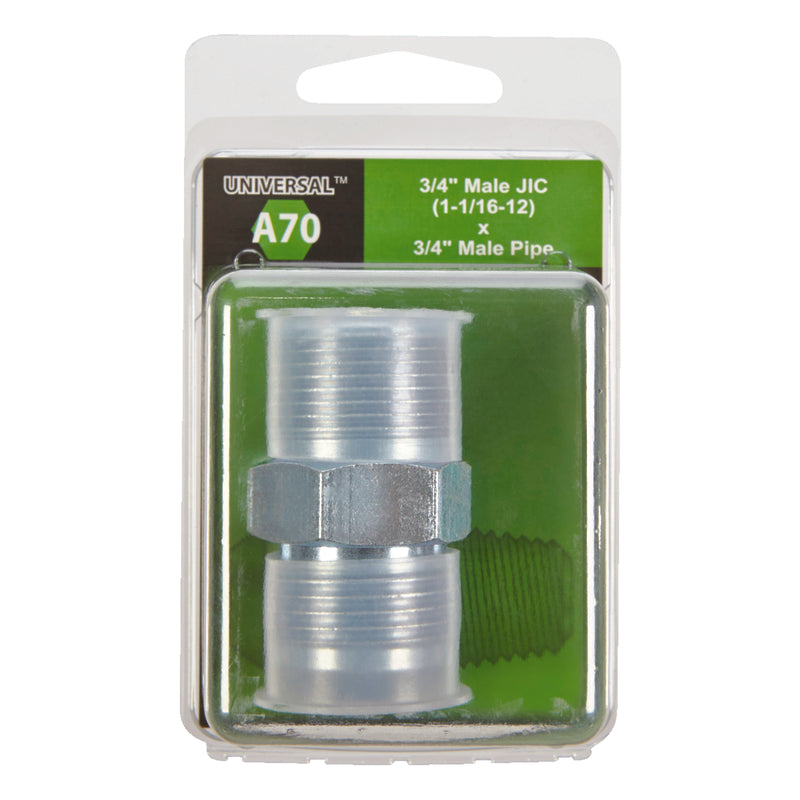 Apache Steel 3/4 in. D X 3/4 in. D Hydraulic Adapter
