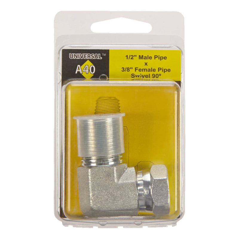 Apache Steel 1/2 in. D X 3/8 in. D Hydraulic Adapter