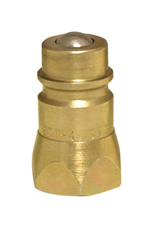 Universal Steel 1/2 in. D X 1/2 in. D Hydraulic Coupler