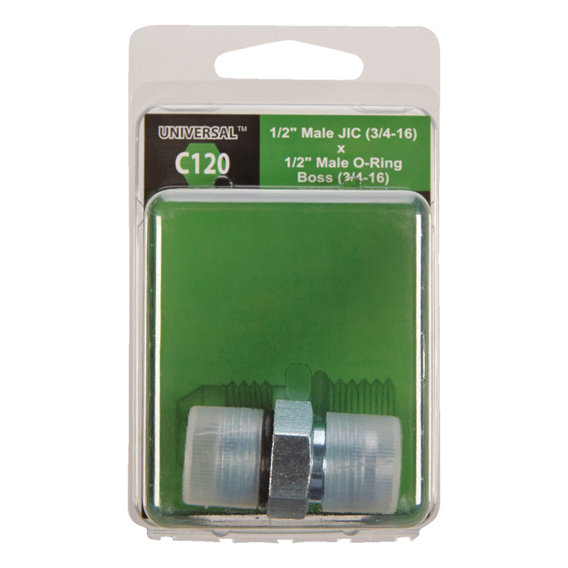 Apache Steel 1/2 in. D X 1/2 in. D Hydraulic Adapter
